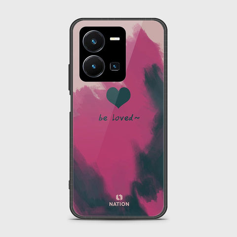 Vivo Y35 4G Cover- Onation Heart Series - HQ Ultra Shine Premium Infinity Glass Soft Silicon Borders Case