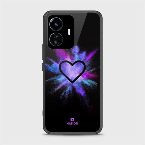 Vivo Y77 5G Cover - Onation Heart Series - HQ Ultra Shine Premium Infinity Glass Soft Silicon Borders Case