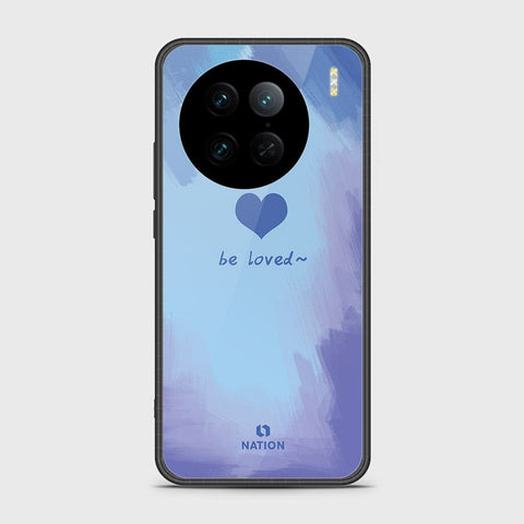 Vivo X90 Pro Cover - Onation Heart Series - HQ Ultra Shine Premium Infinity Glass Soft Silicon Borders Case