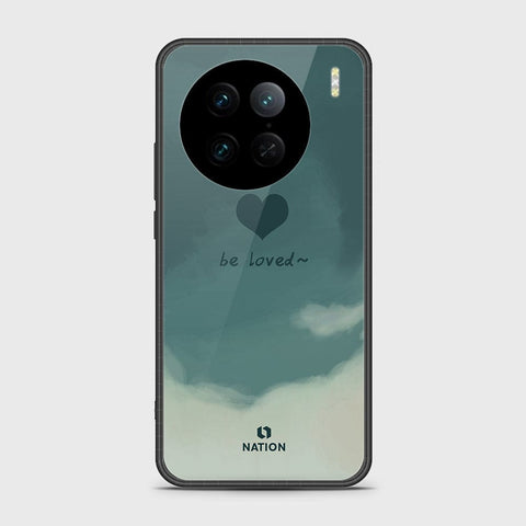 Vivo X90 Pro Cover - Onation Heart Series - HQ Ultra Shine Premium Infinity Glass Soft Silicon Borders Case