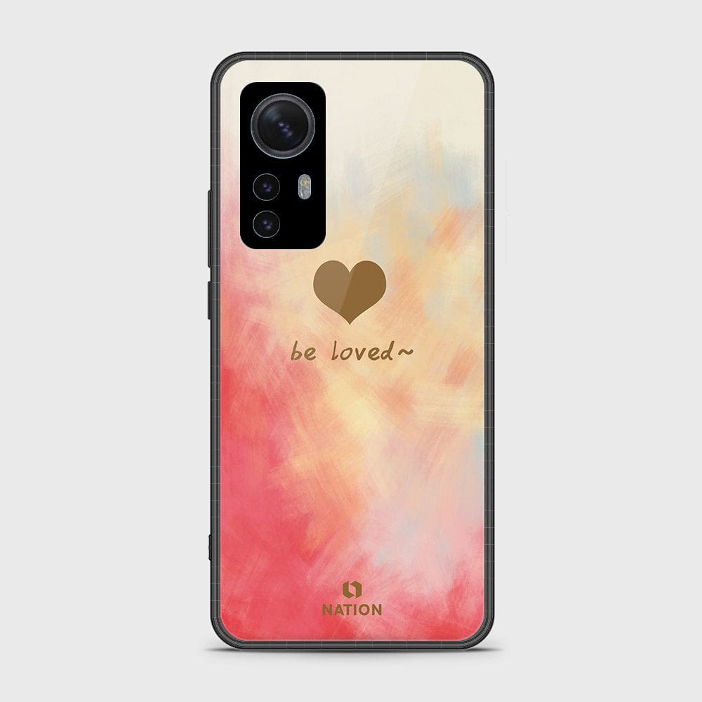 Xiaomi 12X Cover- Onation Heart Series - HQ Ultra Shine Premium Infinity Glass Soft Silicon Borders Case