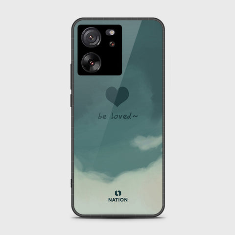 Xiaomi 13T Cover- Onation Heart Series - HQ Ultra Shine Premium Infinity Glass Soft Silicon Borders Case