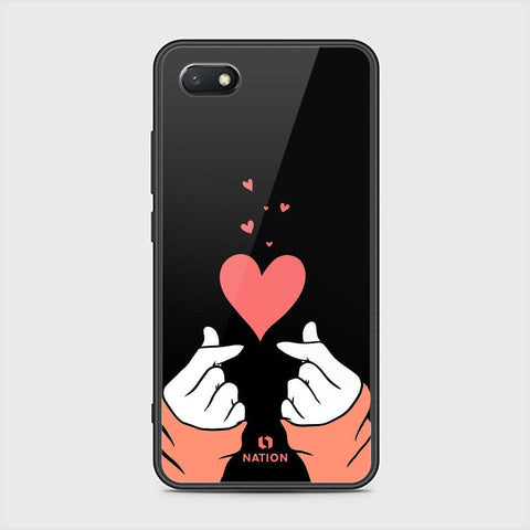 Huawei Y5 Prime 2018 / Y5 2018 / Honor 7S Cover - Onation Heart Series - HQ Ultra Shine Premium Infinity Glass Soft Silicon Borders Case