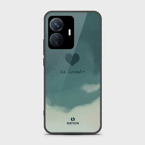 Vivo Y77e Cover- Onation Heart Series - HQ Ultra Shine Premium Infinity Glass Soft Silicon Borders Case