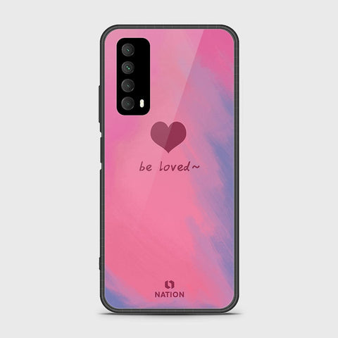 Huawei Psmart 2021 Cover- Onation Heart Series - HQ Ultra Shine Premium Infinity Glass Soft Silicon Borders Case