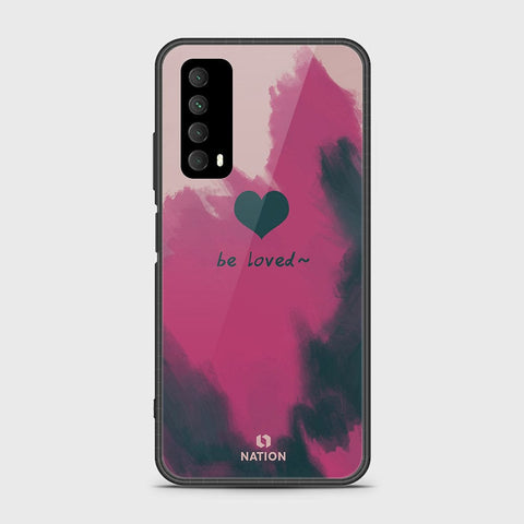 Huawei Psmart 2021 Cover- Onation Heart Series - HQ Ultra Shine Premium Infinity Glass Soft Silicon Borders Case
