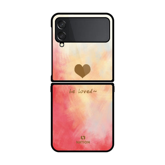 Samsung Galaxy Z Flip 4 5G Cover- Onation Heart Series - HQ Premium Shine Durable Shatterproof Case - Soft Silicon Borders