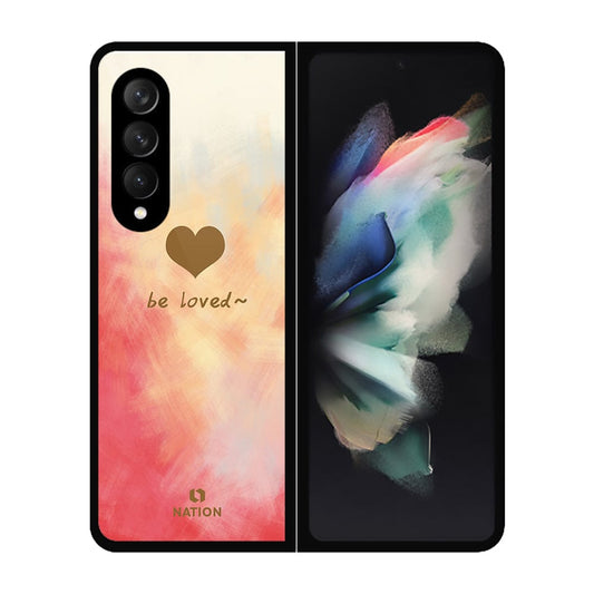 Samsung Galaxy Z Fold 3 5G Cover- Onation Heart Series - HQ Premium Shine Durable Shatterproof Case - Soft Silicon Borders