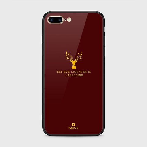 iPhone 7 Plus Cover - Nice Series - HQ Ultra Shine Premium Infinity Glass Soft Silicon Borders Case
