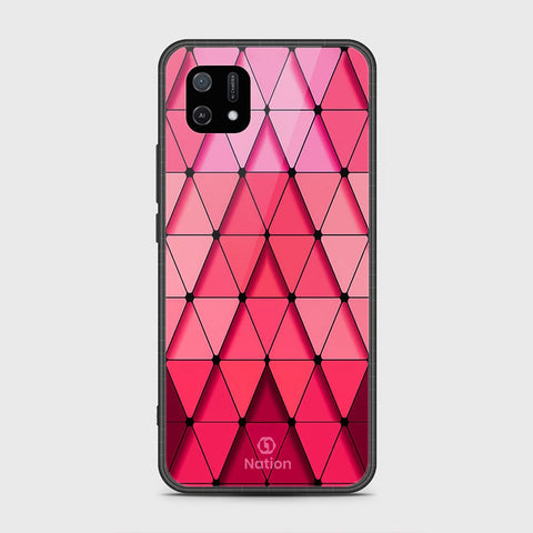 Oppo A16e Cover- Onation Pyramid Series - HQ Ultra Shine Premium Infinity Glass Soft Silicon Borders Case