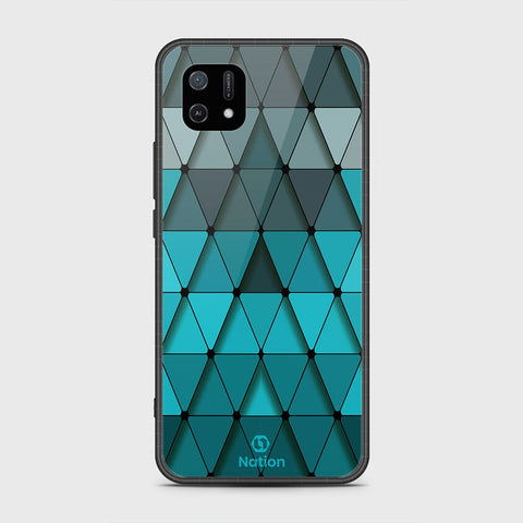 Oppo A16e Cover- Onation Pyramid Series - HQ Ultra Shine Premium Infinity Glass Soft Silicon Borders Case