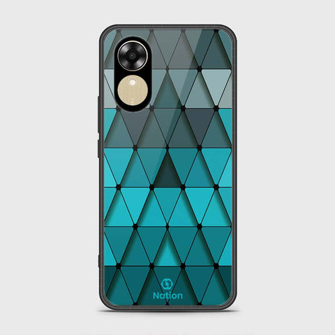Oppo A17k Cover- Onation Pyramid Series - HQ Ultra Shine Premium Infinity Glass Soft Silicon Borders Case