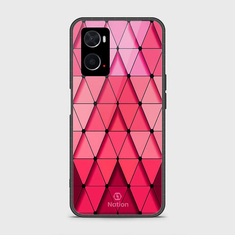 Oppo A76 Cover- Onation Pyramid Series - HQ Ultra Shine Premium Infinity Glass Soft Silicon Borders Case