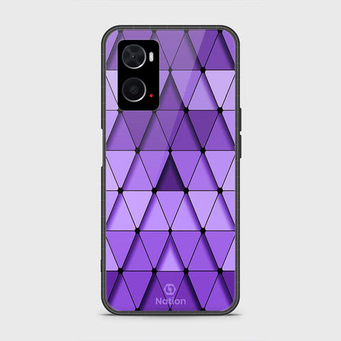 Oppo A76 Cover- Onation Pyramid Series - HQ Ultra Shine Premium Infinity Glass Soft Silicon Borders Case