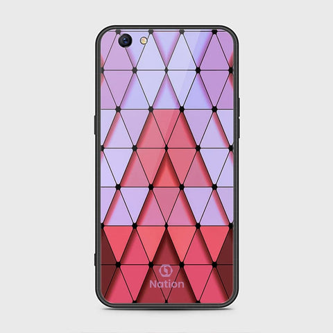 Oppo F3 Plus Cover - ONation Pyramid Series - HQ Ultra Shine Premium Infinity Glass Soft Silicon Borders Case