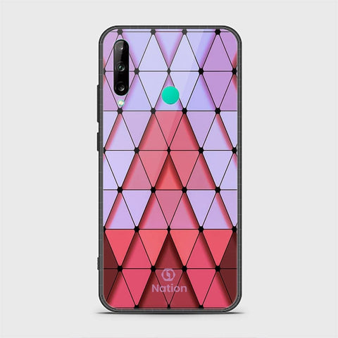 Huawei Y7P Cover - ONation Pyramid Series - HQ Ultra Shine Premium Infinity Glass Soft Silicon Borders Case