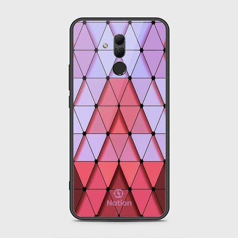 Huawei Mate 20 Lite Cover - ONation Pyramid Series - HQ Ultra Shine Premium Infinity Glass Soft Silicon Borders Case
