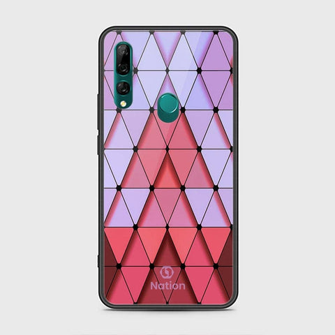 Honor 9X Cover - ONation Pyramid Series - HQ Ultra Shine Premium Infinity Glass Soft Silicon Borders Case