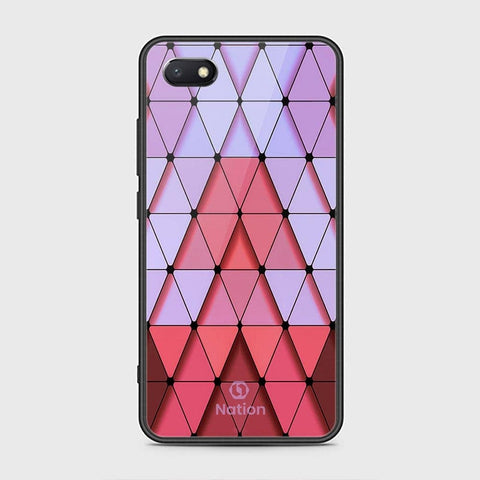 Huawei Y5 Prime 2018 Cover - ONation Pyramid Series - HQ Ultra Shine Premium Infinity Glass Soft Silicon Borders Case