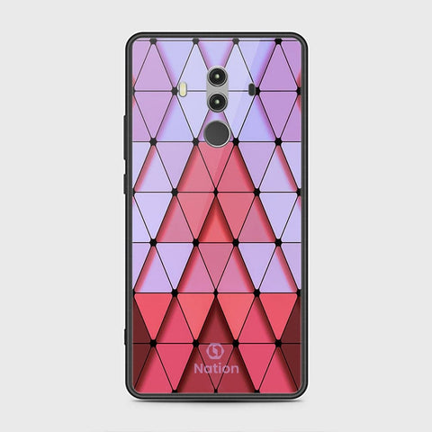 Huawei Mate 10 Pro Cover - ONation Pyramid Series - HQ Ultra Shine Premium Infinity Glass Soft Silicon Borders Case