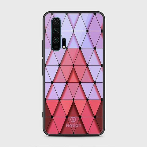 Honor 20 Pro Cover - ONation Pyramid Series - HQ Ultra Shine Premium Infinity Glass Soft Silicon Borders Case