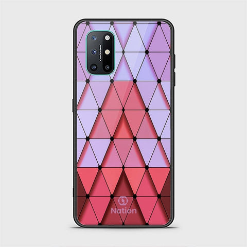 OnePlus 8T Cover - ONation Pyramid Series - HQ Ultra Shine Premium Infinity Glass Soft Silicon Borders Case