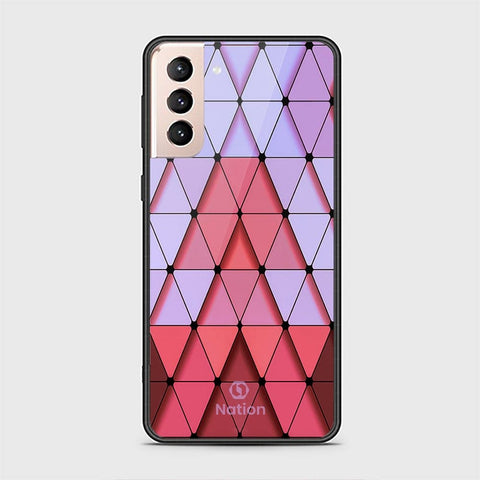 Samsung Galaxy S21 Plus 5G Cover - Onation Pyramid Series - HQ Ultra Shine Premium Infinity Glass Soft Silicon Borders Case