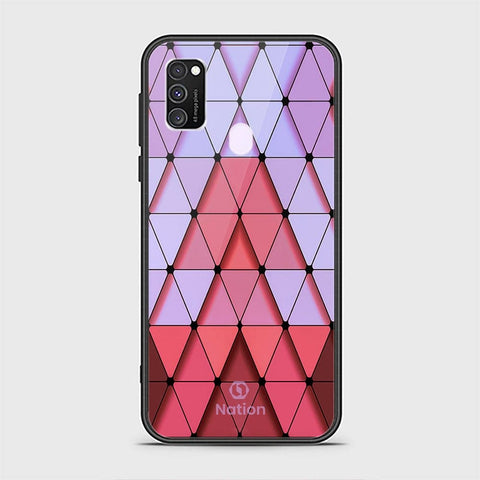 Samsung Galaxy M30s Cover - Onation Pyramid Series - HQ Ultra Shine Premium Infinity Glass Soft Silicon Borders Case