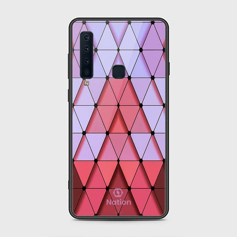 Samsung Galaxy A9 2018 Cover - Onation Pyramid Series - HQ Ultra Shine Premium Infinity Glass Soft Silicon Borders Case