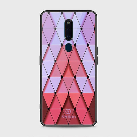 Oppo F11 Pro Cover - Onation Pyramid Series - HQ Ultra Shine Premium Infinity Glass Soft Silicon Borders Case