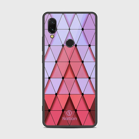 Xiaomi Redmi 7 Cover - Onation Pyramid Series - HQ Ultra Shine Premium Infinity Glass Soft Silicon Borders Case