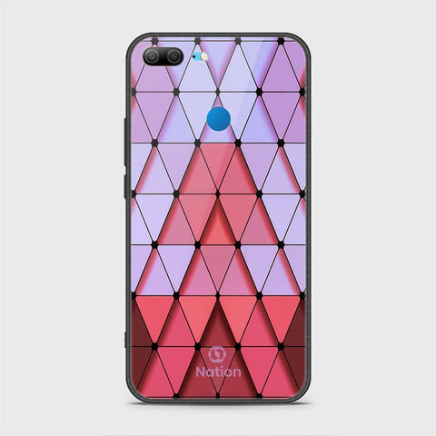 Huawei Honor 9 Lite Cover - Onation Pyramid Series - HQ Ultra Shine Premium Infinity Glass Soft Silicon Borders Case