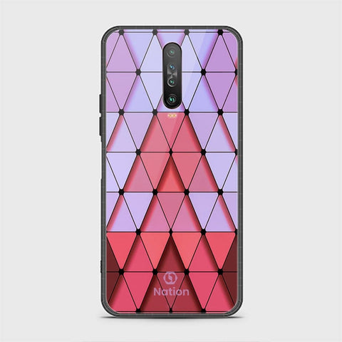 Xiaomi Redmi K30 Cover - ONation Pyramid Series - HQ Ultra Shine Premium Infinity Glass Soft Silicon Borders Case
