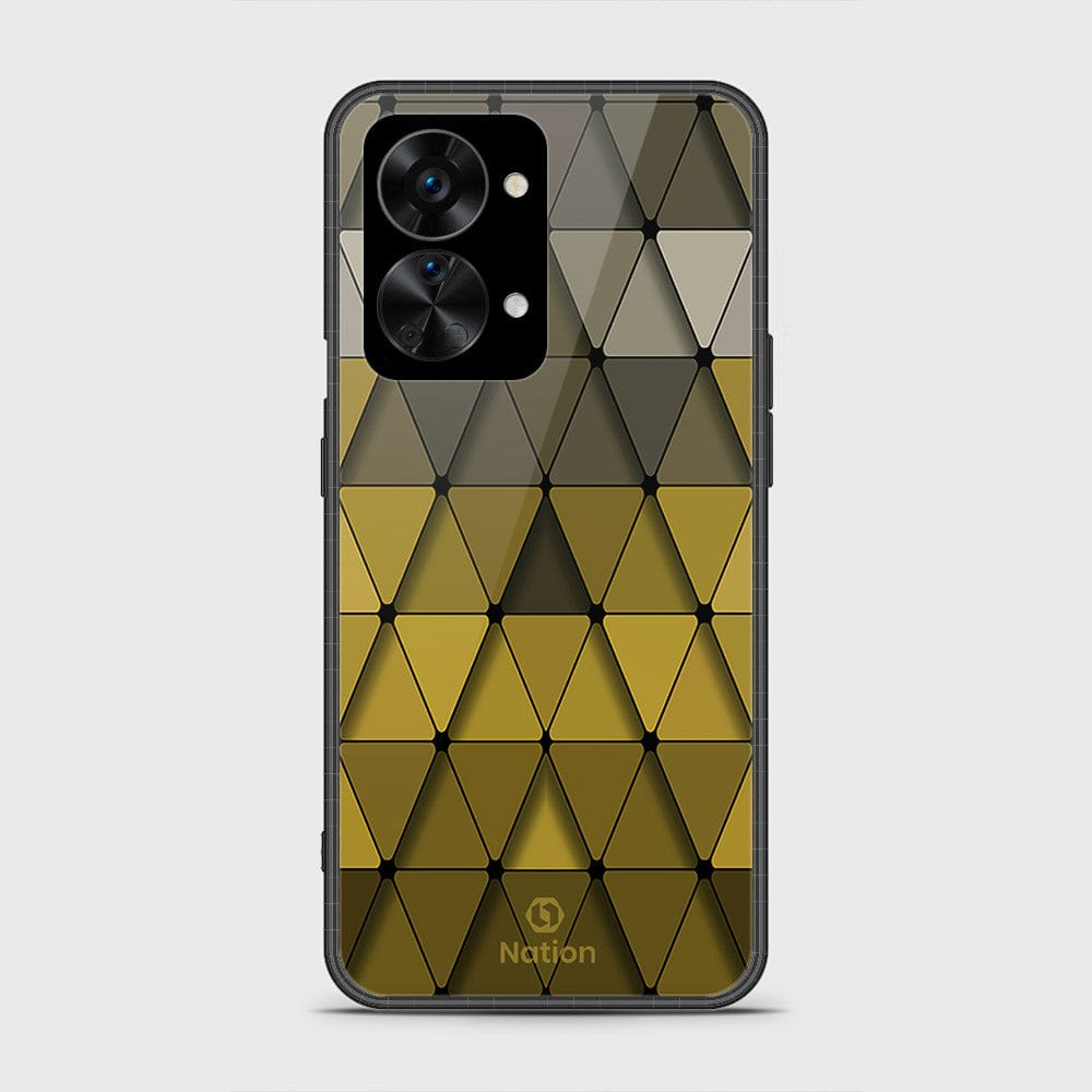 OnePlus Nord 2T Cover- Onation Pyramid Series - HQ Ultra Shine Premium Infinity Glass Soft Silicon Borders Case