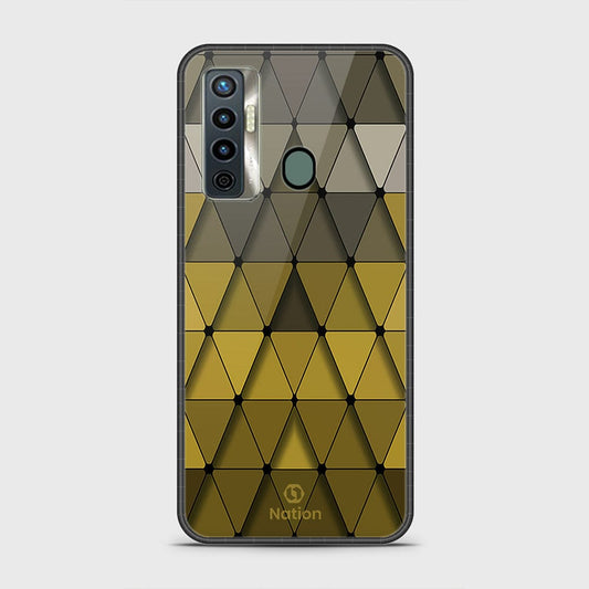 Tecno Camon 17 Cover - Onation Pyramid Series - HQ Ultra Shine Premium Infinity Glass Soft Silicon Borders Case