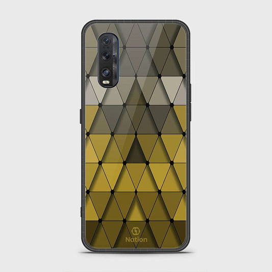 Oppo Find X2 Cover- Onation Pyramid Series - HQ Ultra Shine Premium Infinity Glass Soft Silicon Borders Case