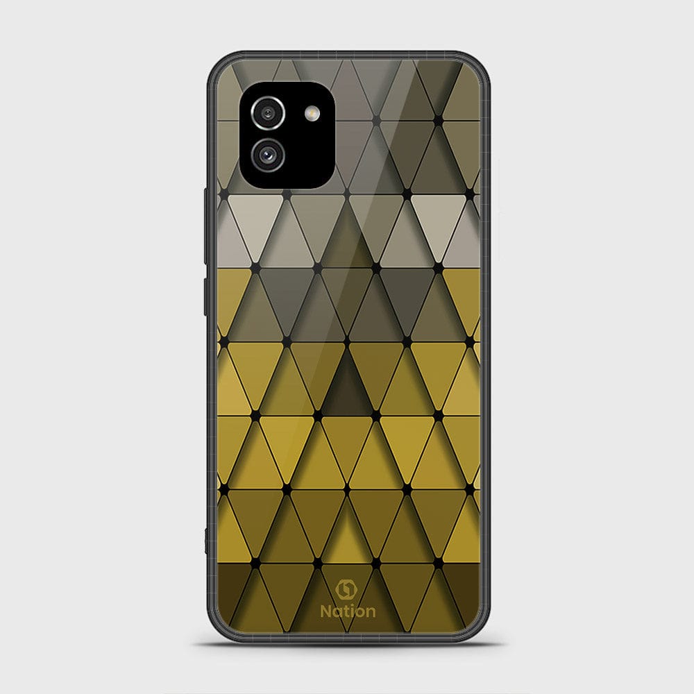 Samsung Galaxy A03 Cover- Onation Pyramid Series - HQ Ultra Shine Premium Infinity Glass Soft Silicon Borders Case