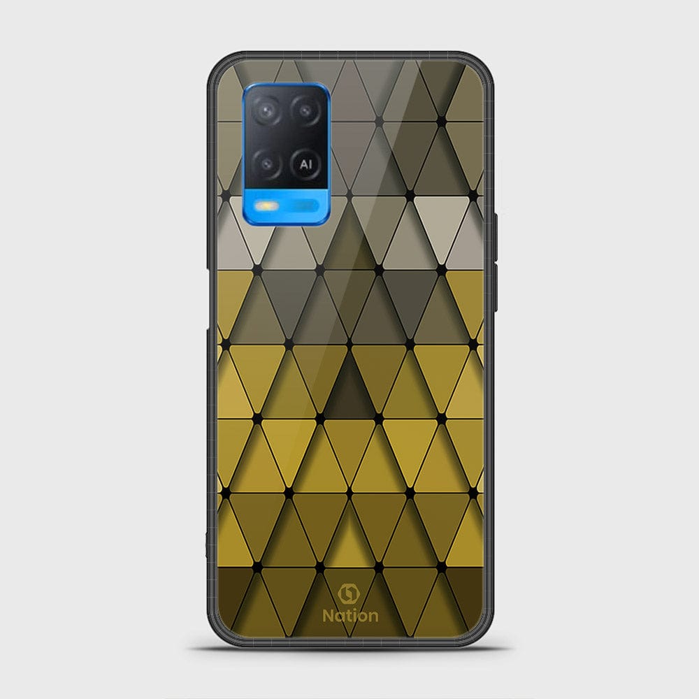 Oppo A54 4G Cover- Onation Pyramid Series - HQ Ultra Shine Premium Infinity Glass Soft Silicon Borders Case