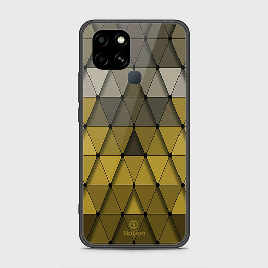 Infinix Smart 6 Cover- Onation Pyramid Series - HQ Ultra Shine Premium Infinity Glass Soft Silicon Borders Case