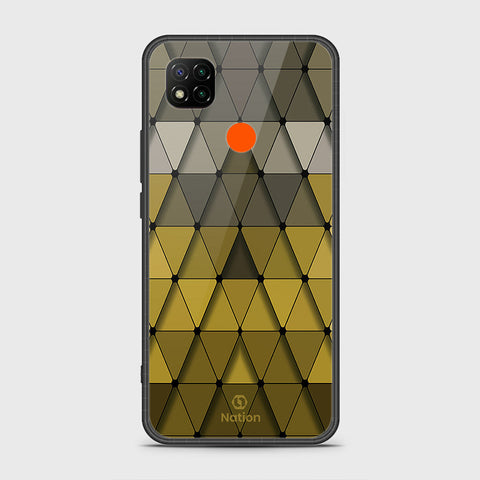 Xiaomi Redmi 9C Cover- Onation Pyramid Series - HQ Ultra Shine Premium Infinity Glass Soft Silicon Borders Case