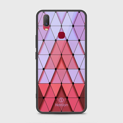 Vivo Y11 2019 Cover - ONation Pyramid Series - HQ Ultra Shine Premium Infinity Glass Soft Silicon Borders Case