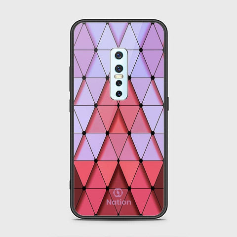 Vivo V17 Pro Cover - ONation Pyramid Series - HQ Ultra Shine Premium Infinity Glass Soft Silicon Borders Case