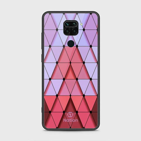 Xiaomi Redmi Note 9 Cover - ONation Pyramid Series - HQ Ultra Shine Premium Infinity Glass Soft Silicon Borders Case