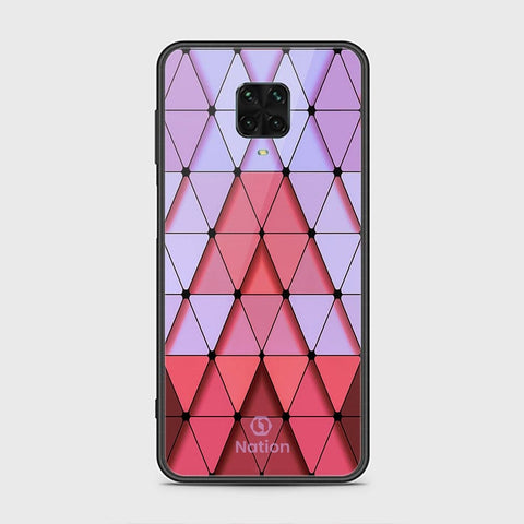 Xiaomi Redmi Note 9 Pro Cover - ONation Pyramid Series - HQ Ultra Shine Premium Infinity Glass Soft Silicon Borders Case