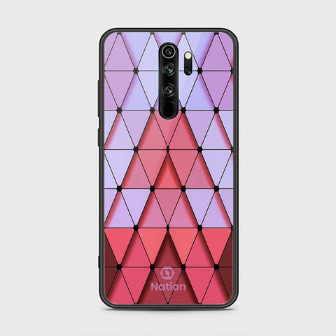 Xiaomi Redmi Note 8 Pro Cover - ONation Pyramid Series - HQ Ultra Shine Premium Infinity Glass Soft Silicon Borders Case