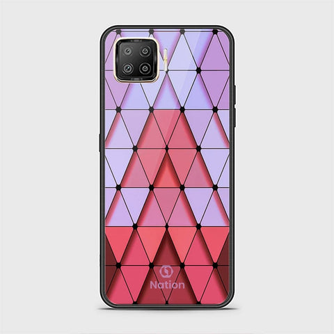 Oppo A93 Cover - ONation Pyramid Series - HQ Ultra Shine Premium Infinity Glass Soft Silicon Borders Case