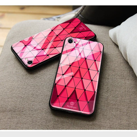 Vivo Y95 Cover - ONation Pyramid Series - HQ Ultra Shine Premium Infinity Glass Soft Silicon Borders Case