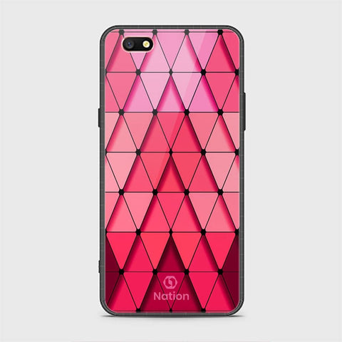 Oppo F3 Cover - ONation Pyramid Series - HQ Ultra Shine Premium Infinity Glass Soft Silicon Borders Case