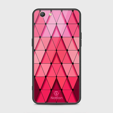 Oppo F1S Cover - ONation Pyramid Series - HQ Ultra Shine Premium Infinity Glass Soft Silicon Borders Case