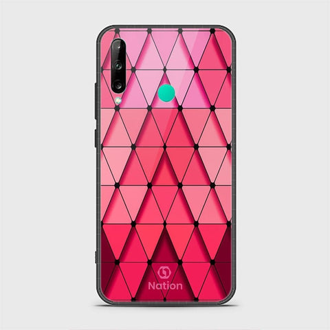 Huawei Y7P Cover - ONation Pyramid Series - HQ Ultra Shine Premium Infinity Glass Soft Silicon Borders Case